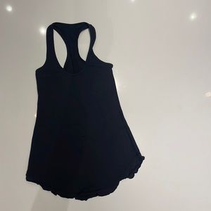 Lululemon Black Ruffle Tank